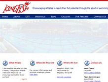 Tablet Screenshot of kingfishswimming.com